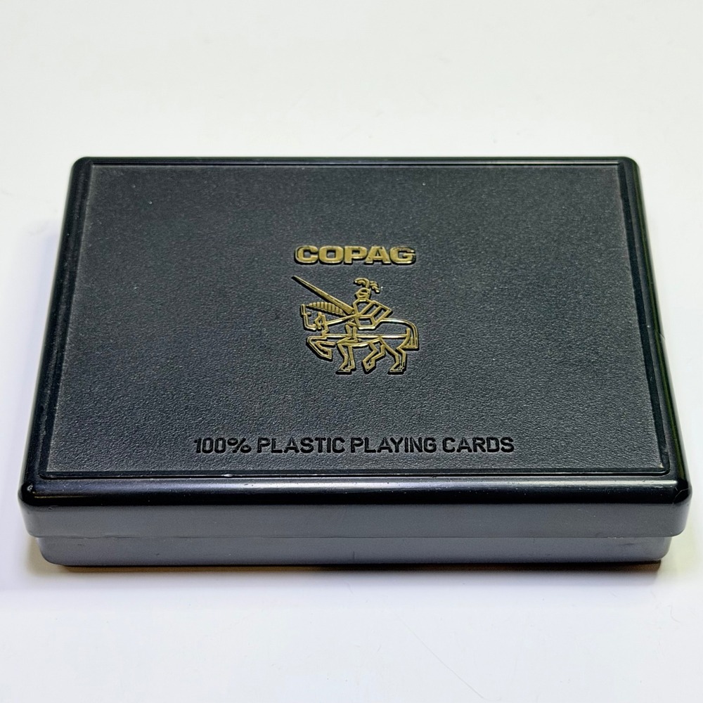 Copag 100% Plastic Playing Cards Double Deck Set Red Green Floral Brazil Case